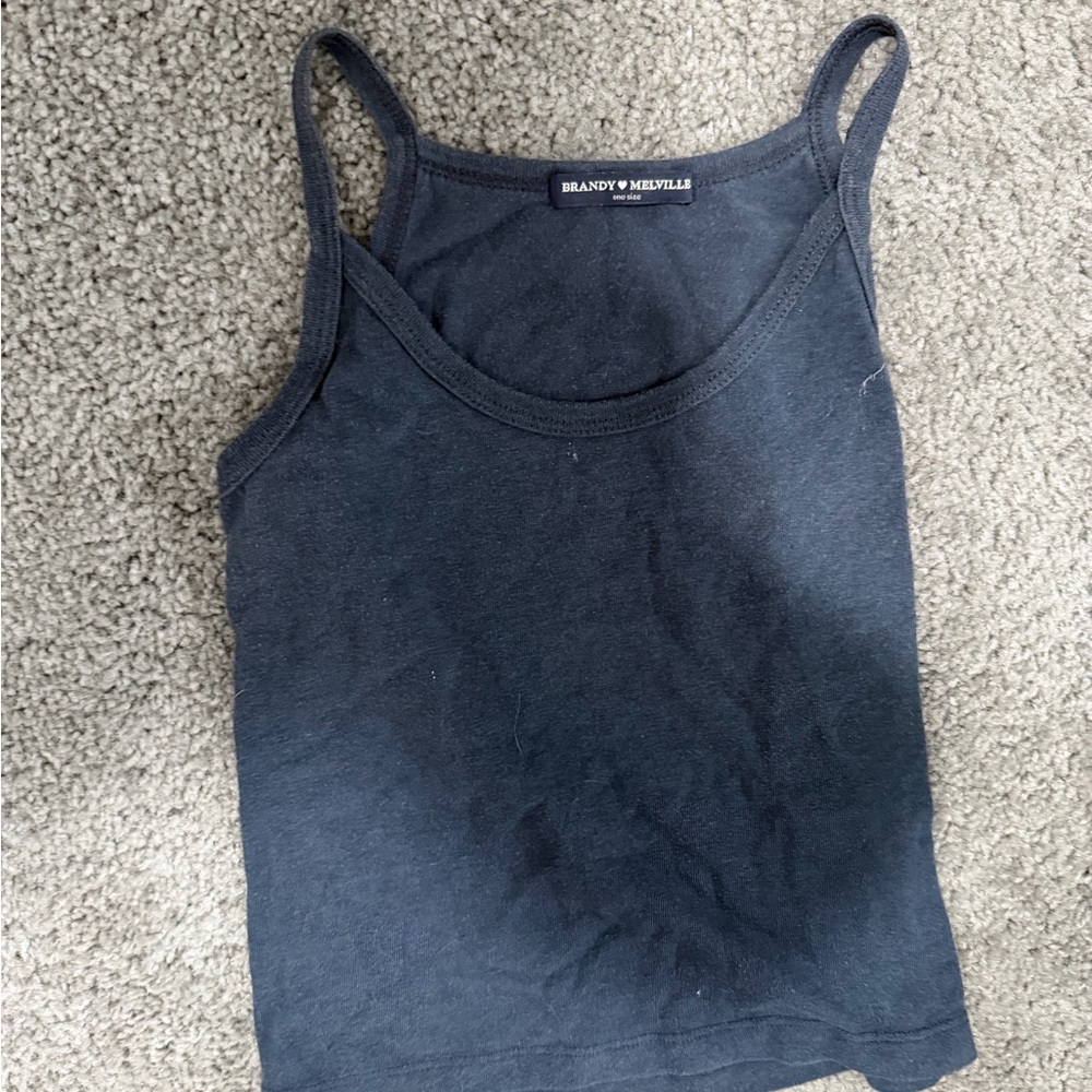 Brandy Melville Dark Gray Crop Top